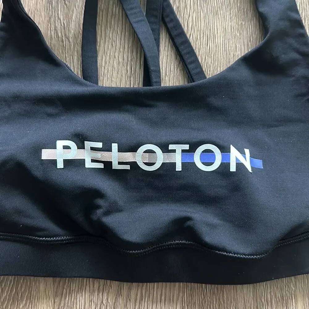Lululemon‎ x Peloton Energy Sports Bra Black Size 4 Medium Support
